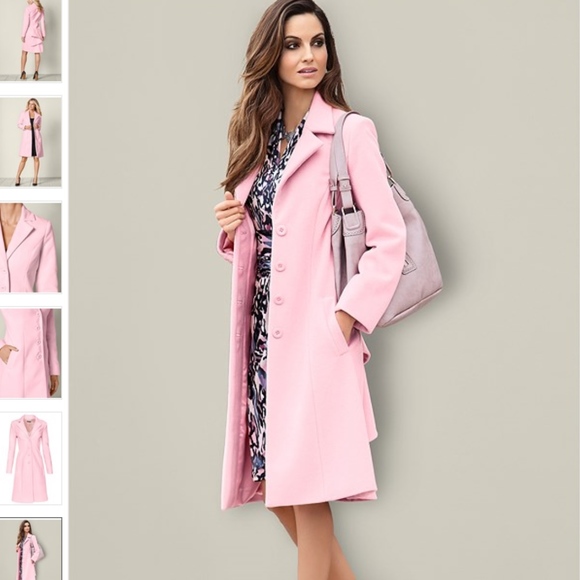 VENUS NEW Ruffle Back Coat Pink - Picture 8 of 8